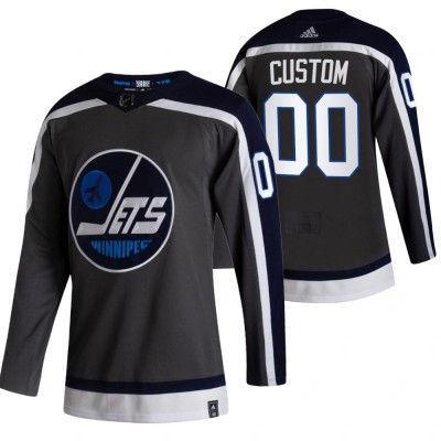 Winnipeg Jets Custom Black Men's Adidas 202021 Alternate Authentic Player NHL Jersey